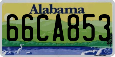 AL license plate 66CA853