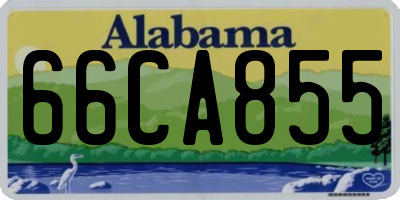 AL license plate 66CA855