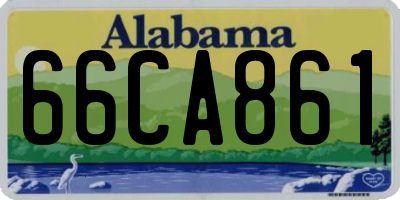 AL license plate 66CA861