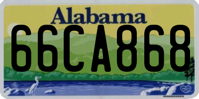 AL license plate 66CA868