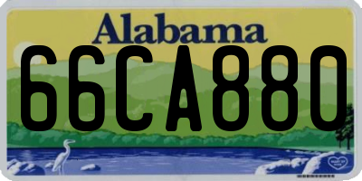 AL license plate 66CA880