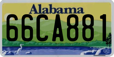 AL license plate 66CA881