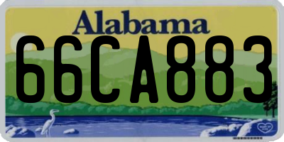 AL license plate 66CA883