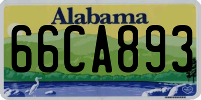 AL license plate 66CA893