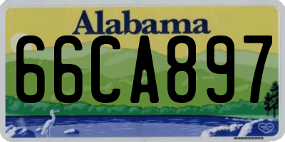 AL license plate 66CA897