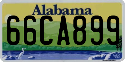 AL license plate 66CA899