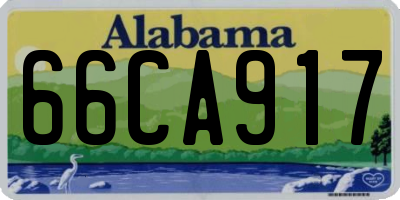 AL license plate 66CA917