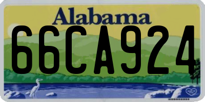 AL license plate 66CA924