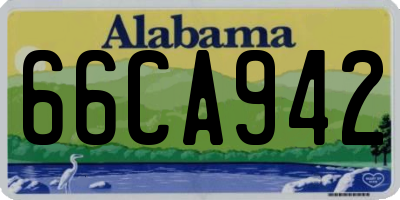 AL license plate 66CA942