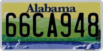 AL license plate 66CA948