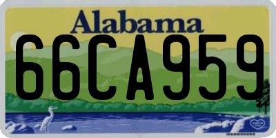 AL license plate 66CA959