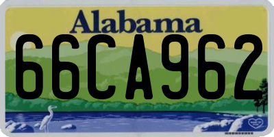 AL license plate 66CA962
