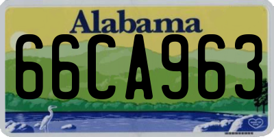 AL license plate 66CA963