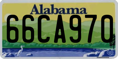 AL license plate 66CA970