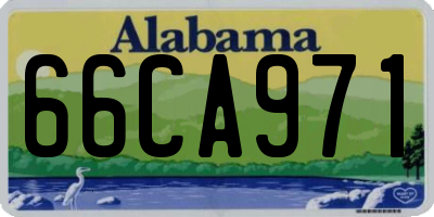AL license plate 66CA971