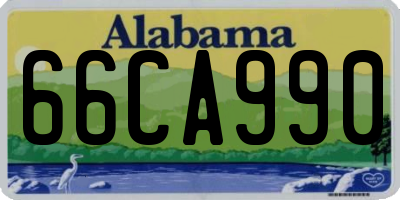 AL license plate 66CA990