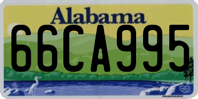 AL license plate 66CA995