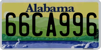 AL license plate 66CA996