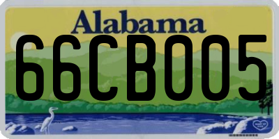 AL license plate 66CB005