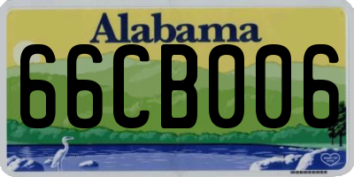 AL license plate 66CB006