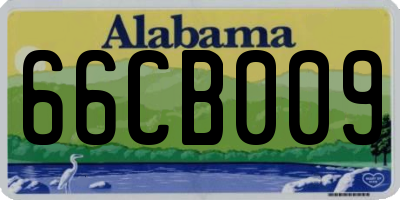 AL license plate 66CB009