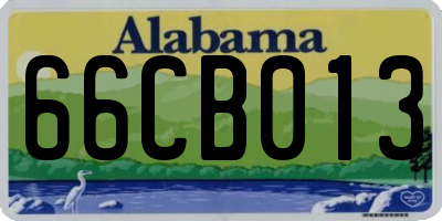 AL license plate 66CB013