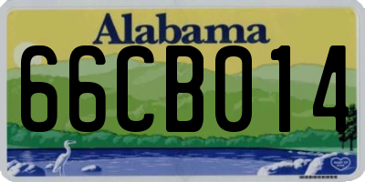 AL license plate 66CB014
