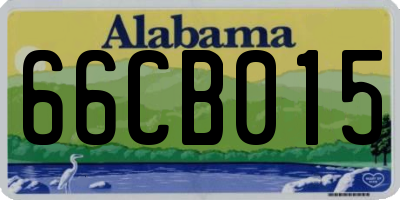 AL license plate 66CB015