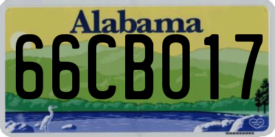 AL license plate 66CB017