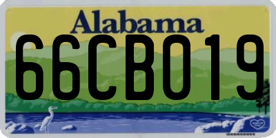 AL license plate 66CB019