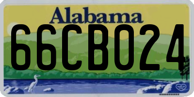 AL license plate 66CB024