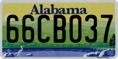 AL license plate 66CB037
