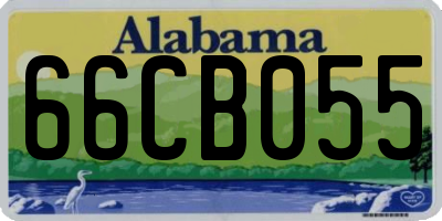 AL license plate 66CB055