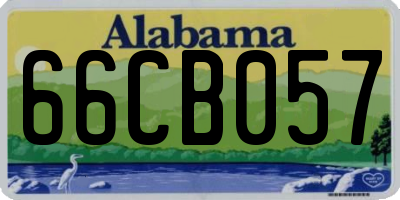AL license plate 66CB057