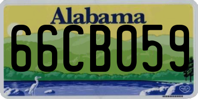 AL license plate 66CB059