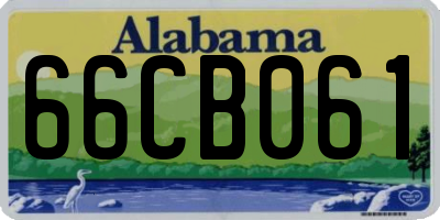 AL license plate 66CB061