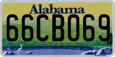 AL license plate 66CB069
