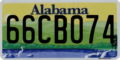 AL license plate 66CB074