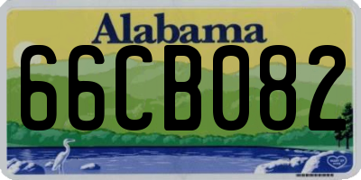 AL license plate 66CB082