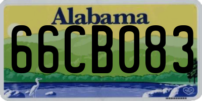 AL license plate 66CB083