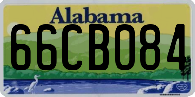 AL license plate 66CB084