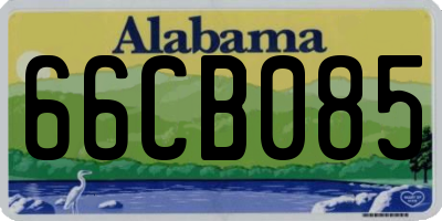 AL license plate 66CB085