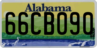 AL license plate 66CB090