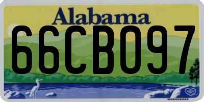 AL license plate 66CB097