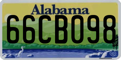 AL license plate 66CB098