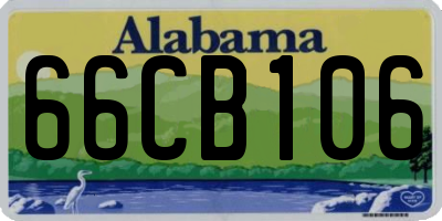 AL license plate 66CB106