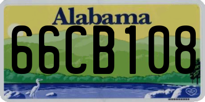 AL license plate 66CB108