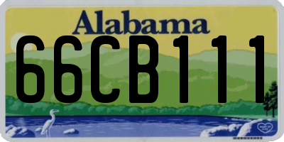 AL license plate 66CB111