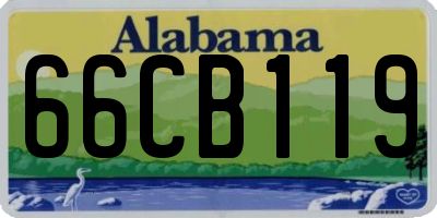 AL license plate 66CB119
