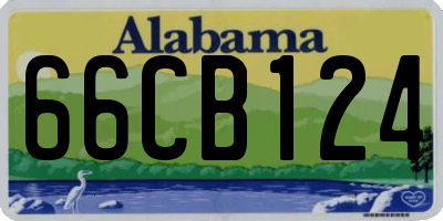 AL license plate 66CB124